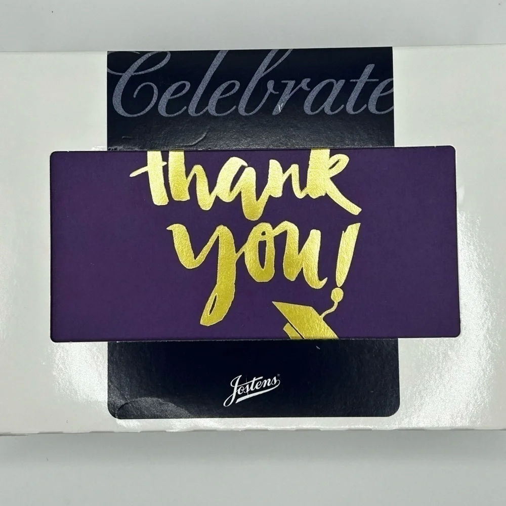 NIB Jostens Graduation Thank You notes with white envelopes, box of 25